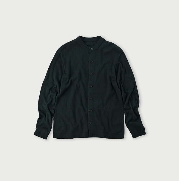 Whole Super Gauze 908 Cardigan Green