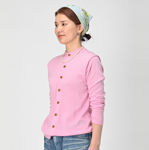 Whole Super Gauze 908 Cardigan Female Model