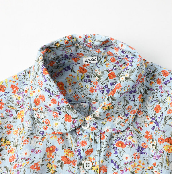 Ukiuki Flower Print Petit Loafer Shirt Detail