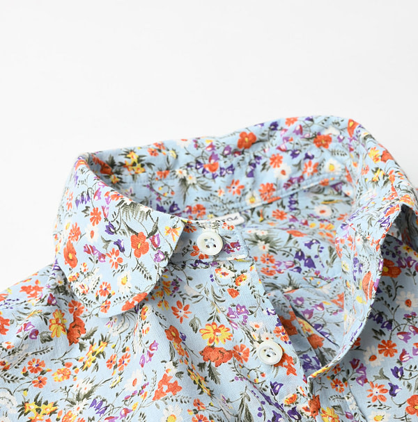 Ukiuki Flower Print Petit Loafer Shirt Detail