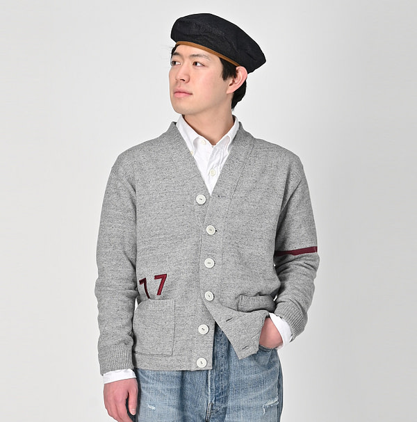 Top 77 Knitsew 908 Lettered Cardigan Male Model