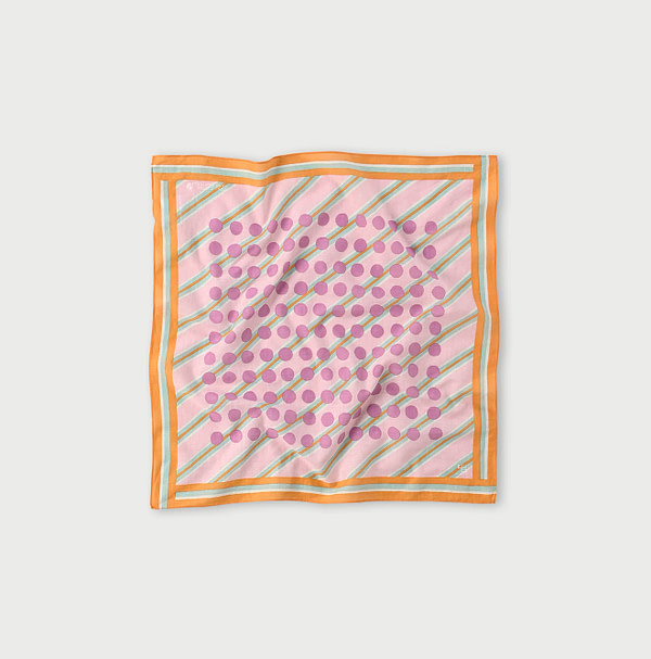 Supima Hira Regimen Dot Bandana Orange