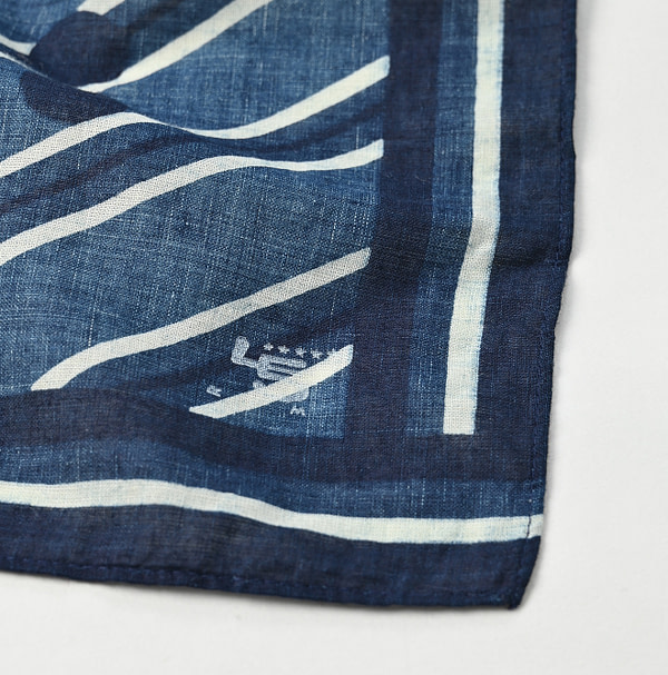 Indigo Supima Hira Regimen Dot Bandana Detail