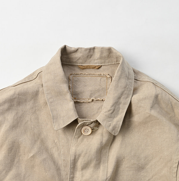 Linen Cloth Ocean Jacket Detail