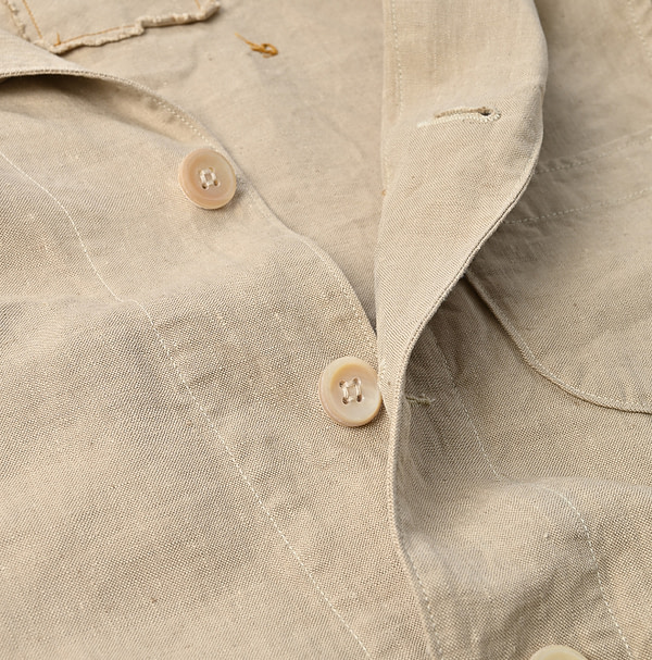 Linen Cloth Ocean Jacket Detail