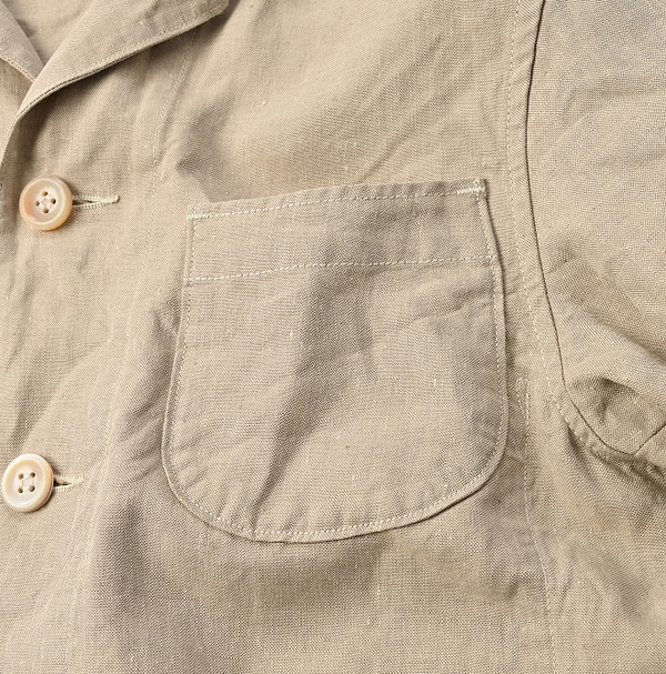 Linen Cloth Ocean Jacket Detail