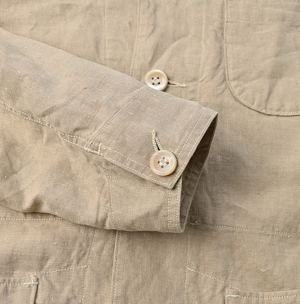 Linen Cloth Ocean Jacket Detail