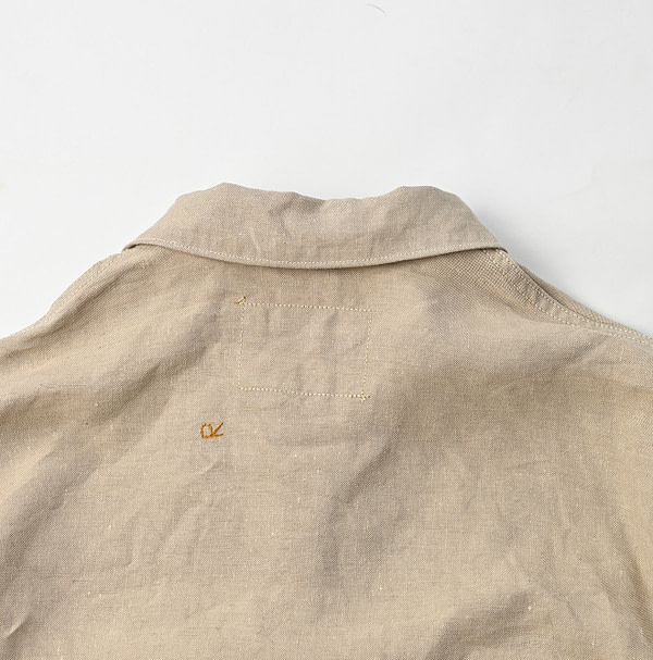 Linen Cloth Ocean Jacket Detail