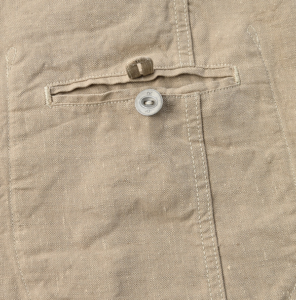 Linen Cloth Ocean Jacket Detail