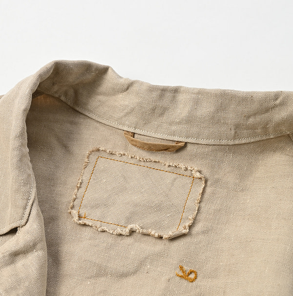 Linen Cloth Ocean Jacket Detail