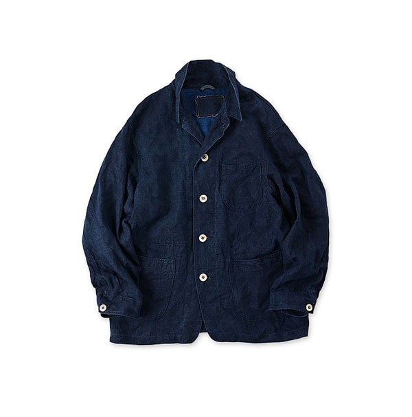 Indigo Linen Cloth Ocean Jacket Indigo