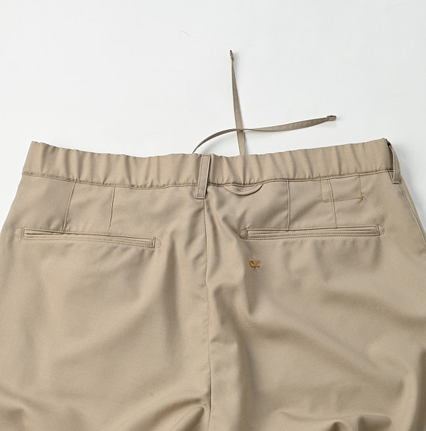 Summer Wool Easy Slacks Pants MEN Detail