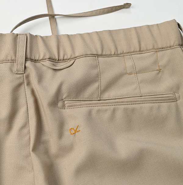 Summer Wool Easy Slacks Pants MEN Detail