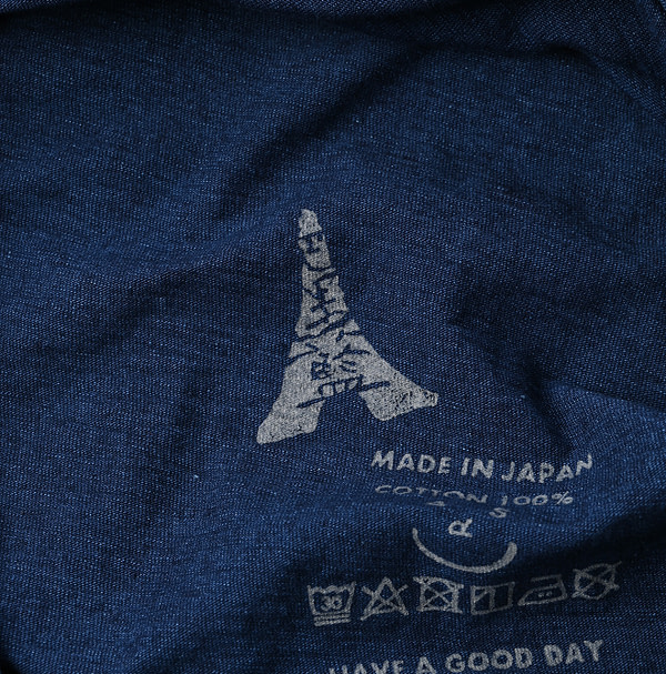 Indigo Tenjiku 908 45 Star T-shirt Detail