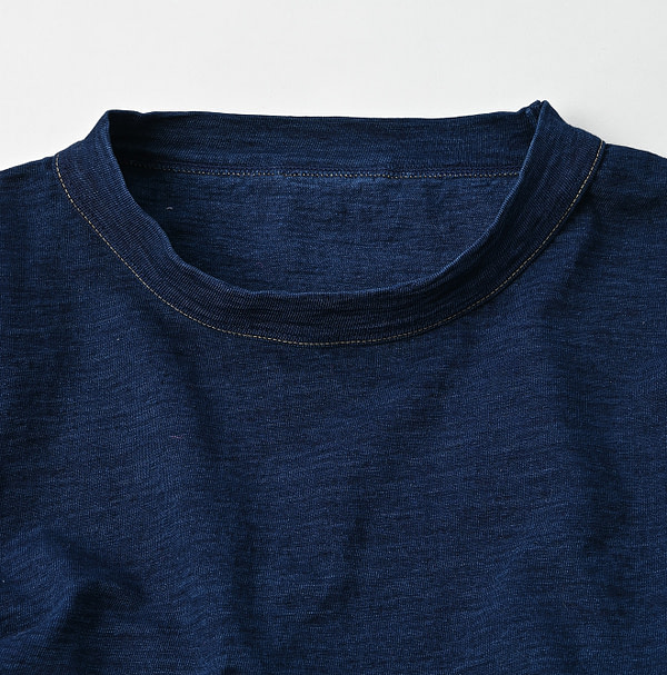 Indigo Tenjiku 908 Ocean T-shirt Detail