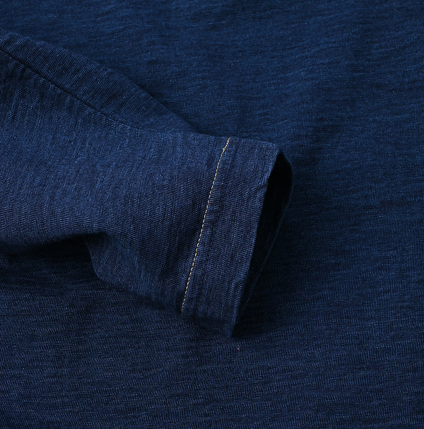 Indigo Tenjiku 908 Ocean T-shirt Detail