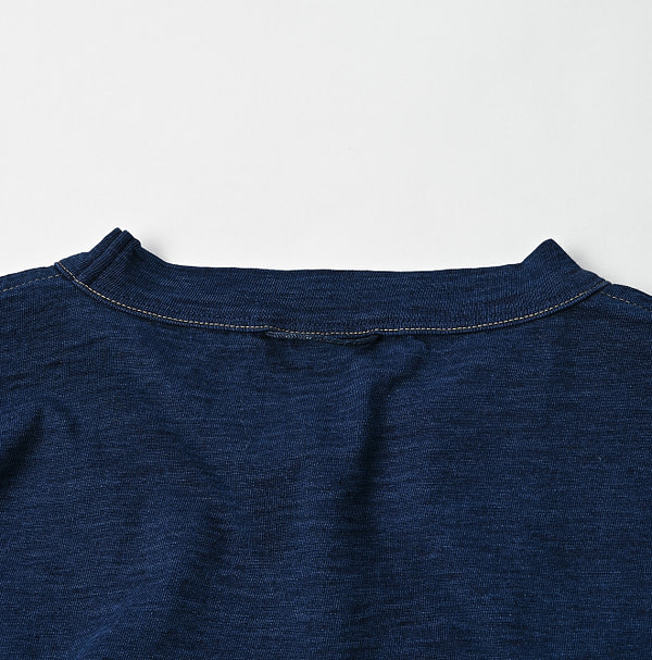 Indigo Tenjiku 908 Ocean T-shirt Detail