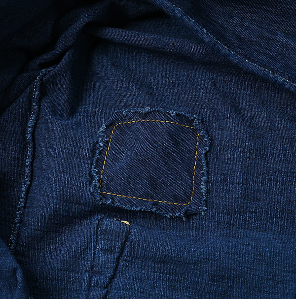 Indigo Tenjiku 908 Ocean T-shirt Detail