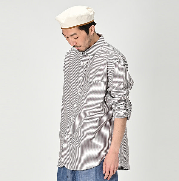 Usu OX Loafer 908 Button Down Shirt Male Model