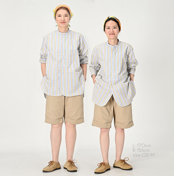 Damp Multi Stripe 908 Big Googoo Shirt Female Models