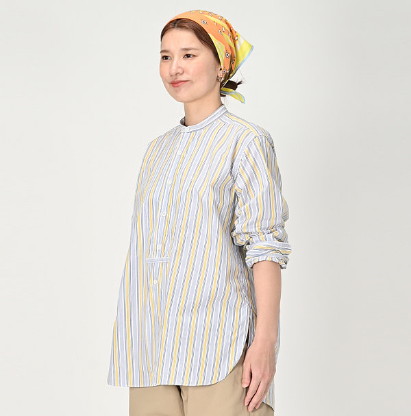 Damp Multi Stripe 908 Big Googoo Shirt Female Model