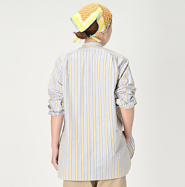 Damp Multi Stripe 908 Big Googoo Shirt Female Model