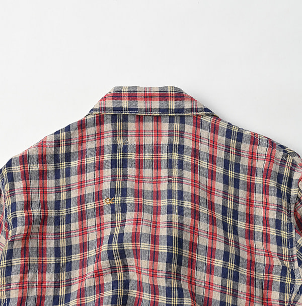 Indian Linen Madras 908 4-pocket Shirt Detail