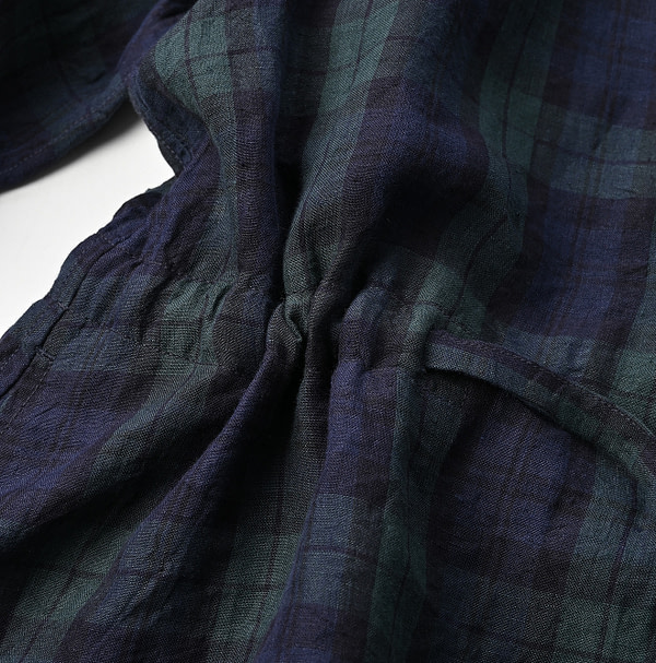 Indian Linen Madras 908 4-pocket Shirt Detail