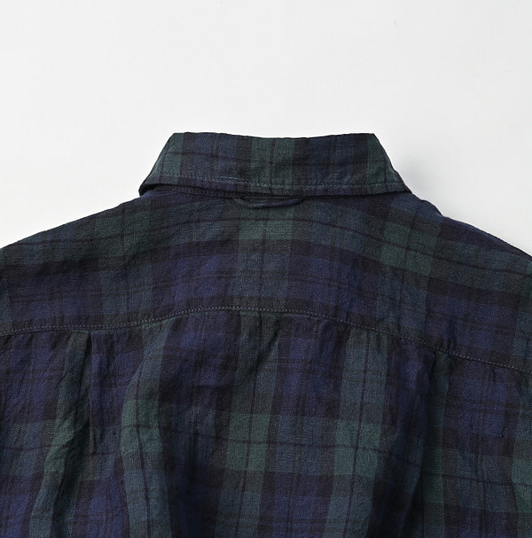 Indian Linen Madras 908 4-pocket Shirt Detail