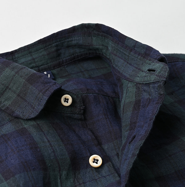 Indian Linen Madras 908 4-pocket Shirt Detail