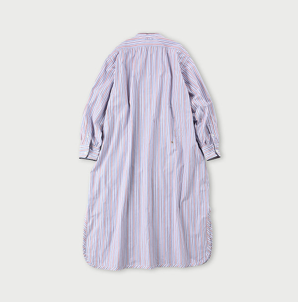 Damp Multi Stripe Pajama Dress Back