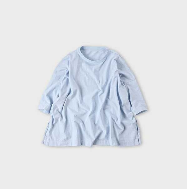 Big Slit T-shirt White Saxe