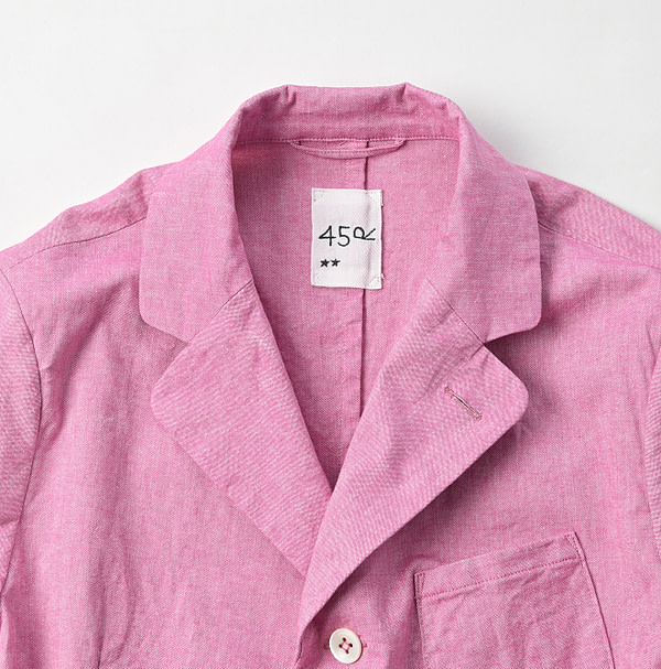 Cotton Linen OX Stretch Shirt Jacket Detail