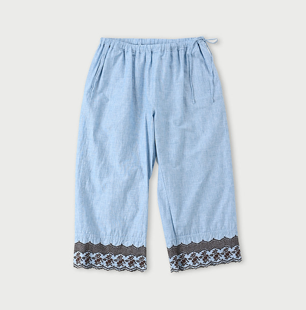 Hakeme Cutwork Petite Pants Blue