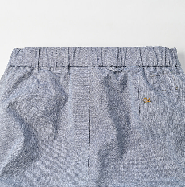 Cotton Linen OX Stretch Easy Slim Pants Detail