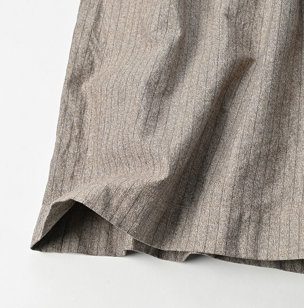 Yorimoku Cotton Tweed Culotte Skirt Detail