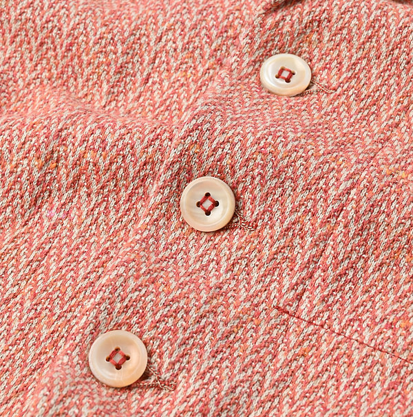 Linen Herringbone 908 Jacket Detail