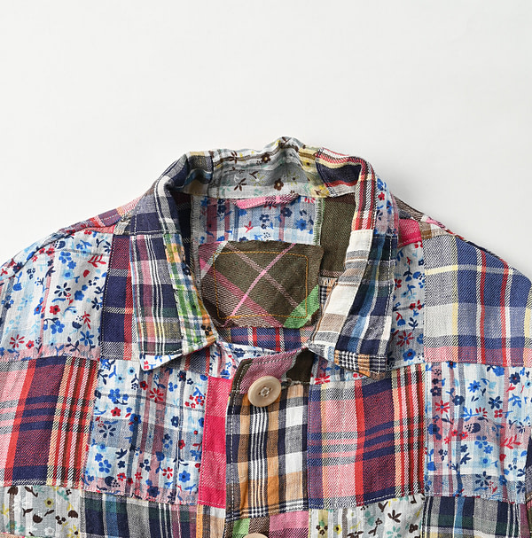 Mix Patchwork 908 4-pocket Shirt Detail