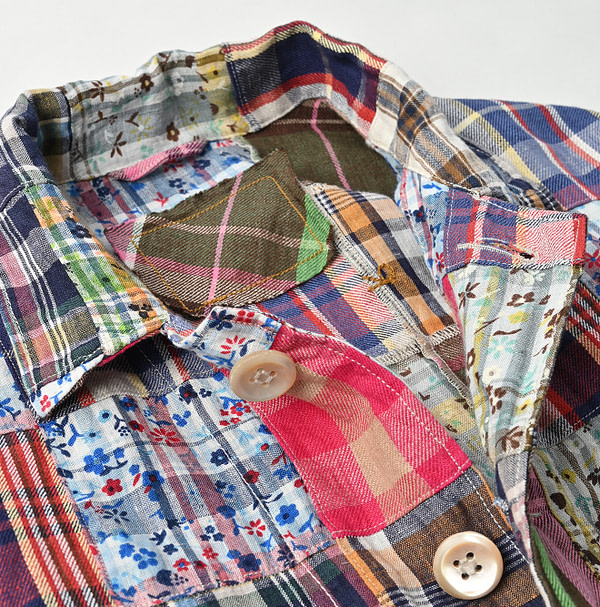 Mix Patchwork 908 4-pocket Shirt Detail