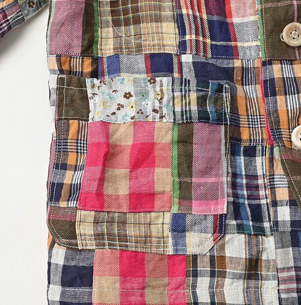 Mix Patchwork 908 4-pocket Shirt Detail