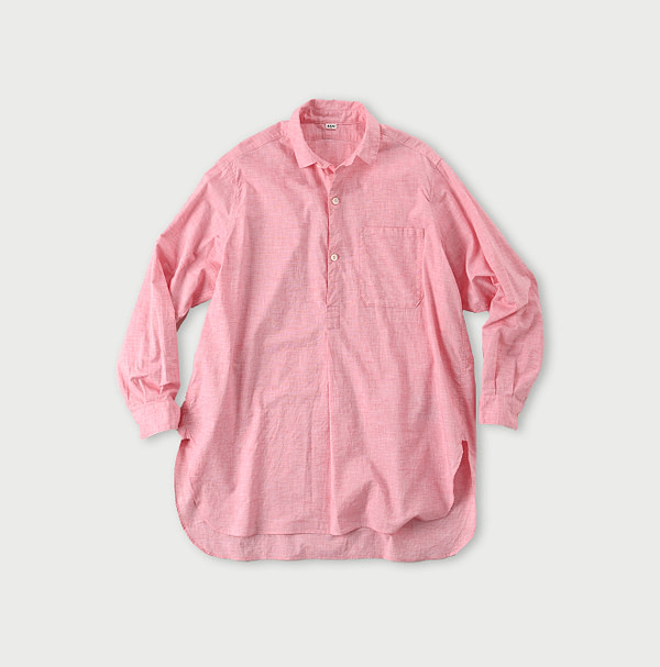 Hakeme 908 Grandpa Pull Shirt Pink