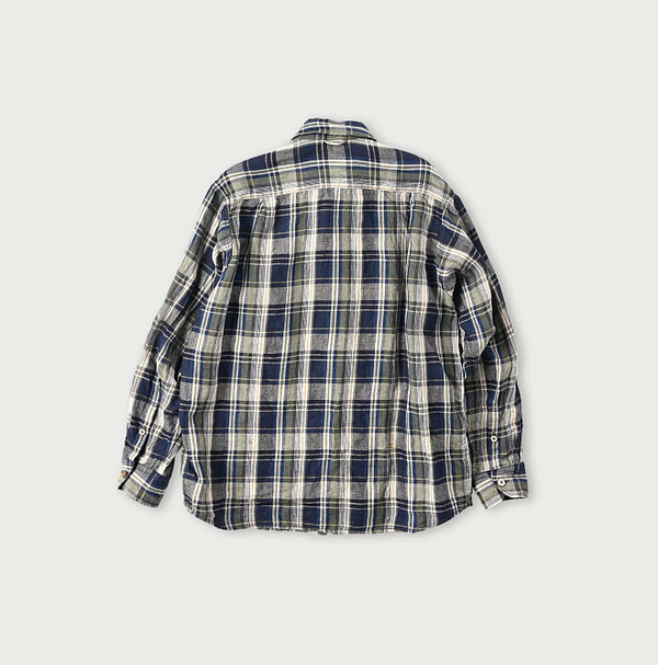 Indian Linen Twill 908 8 Knot Shirt Back