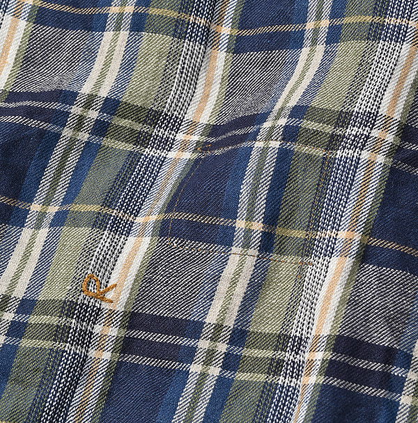 Indian Linen Twill 908 8 Knot Shirt Detail