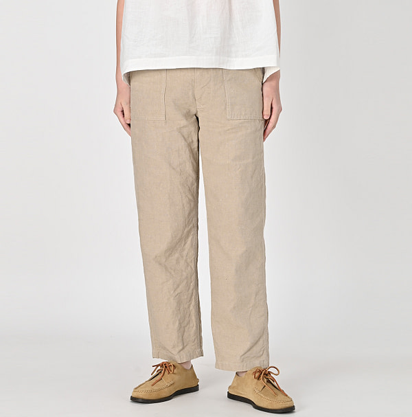 Linen Cloth 908 Baker Pants Female Model