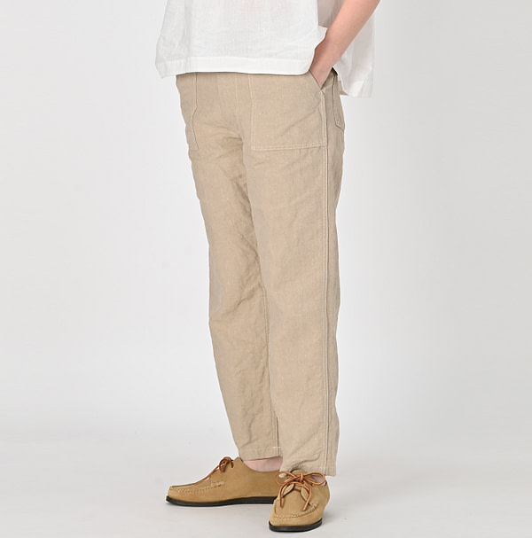 Linen Cloth 908 Baker Pants Female Model