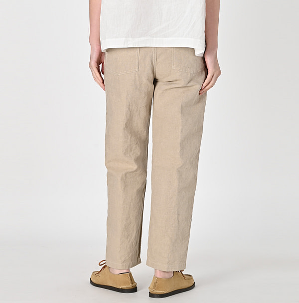 Linen Cloth 908 Baker Pants Female Model