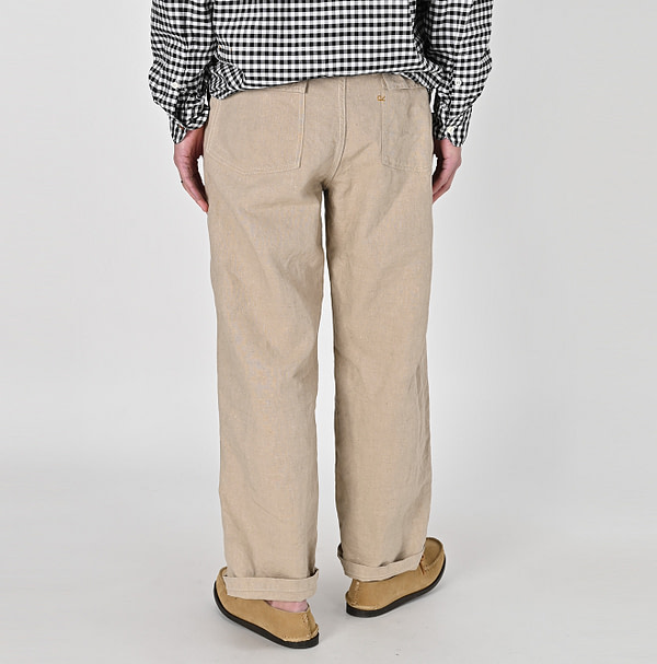 Linen Cloth 908 Baker Pants Male Model