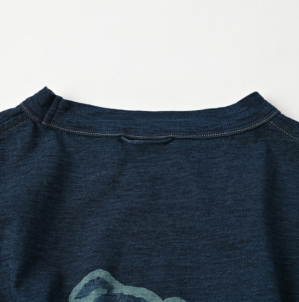 Indigo R Piggy Print 908 T-shirt Nou Detail