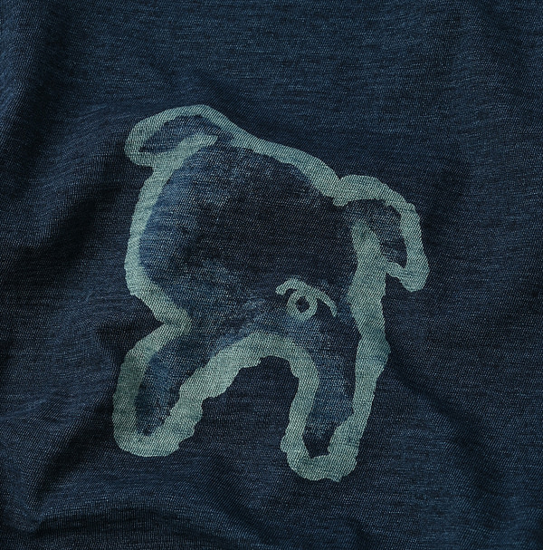 Indigo R Piggy Print 908 T-shirt Nou Detail