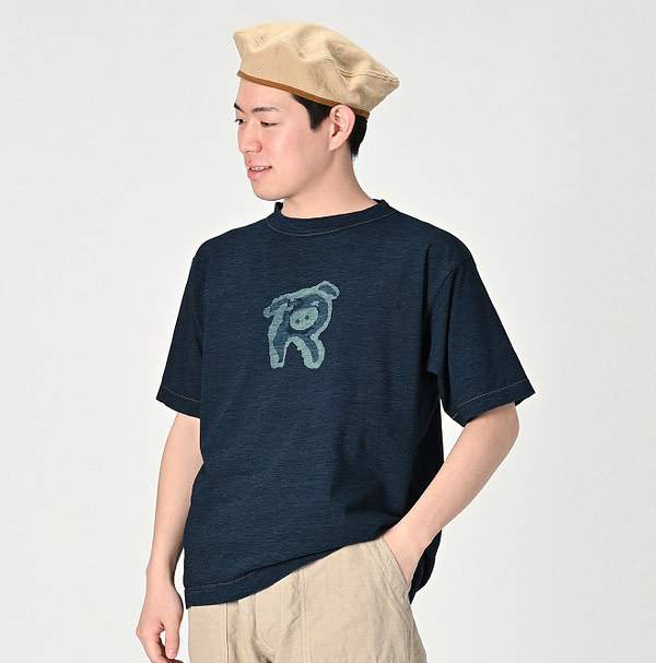 Indigo R Piggy Print 908 T-shirt Nou Male Model